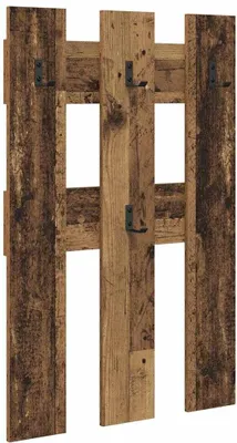 Image de Portemanteau mural en vieux bois 65 x 3 x 100 cm