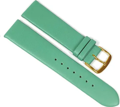 Produktbild von Minott Uhrenarmband Leder weich Türkis 23225G, Stegbreite:12mm