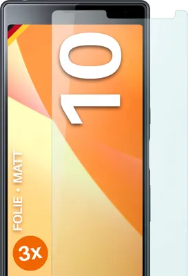 Produktbild von moex® 3x Schutzfolie kompatibel mit Sony Xperia 10 - Displayschutzfolie Anti Reflex Folie, Matt