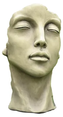 Produktbild von Vidroflor Kunststein Gesicht "FRAU", Klein