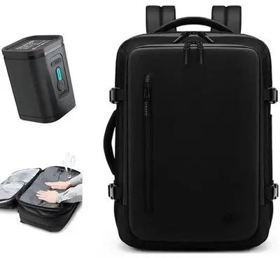 Produktbild von Famanu Reisetasche mit Vakuumkompression - Schwarz - 60L