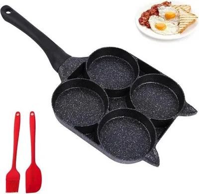 Produktbild von Famanu Omelette-Pfanne - Multifunktionale Pfanne mit 4 Fächern