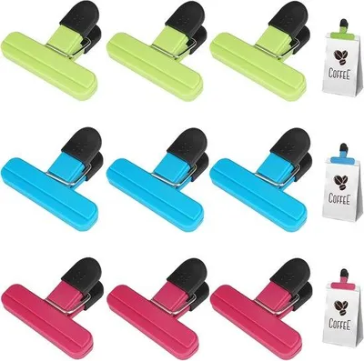 Immagine prodotto di Mollette colorate per sacchetti, 20 pezzi, plastica