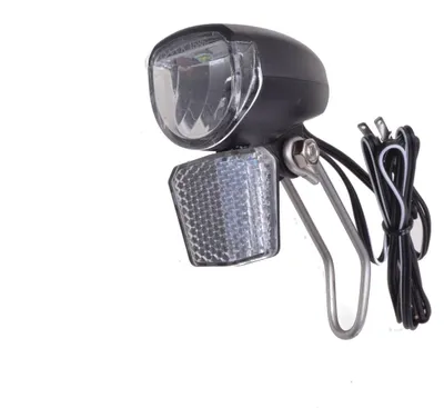 Produktbild von LED Fahrrad Frontlicht mit Reflektor 30 Lux Scheinwerfer Schalter