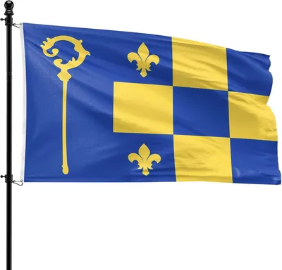 Produktbild von Gemeindeflagge Heumen, 90 x 150 cm, Polyester, für Fahnenmast