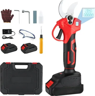 Produktbild von Akku Astschere Baumschere, Schneidedurchmesser 30 mm, mit LED-Display, bürstenloser Motor (2 Batterien), fortschrittliche Digitalanzeige, SK5-Klingen