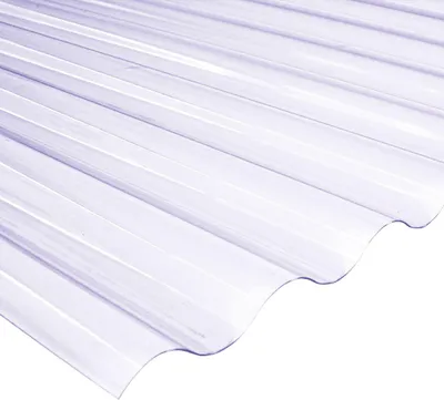 Produktbild von PVC-Wellplatte 76/18 120 x 80 cm 0,8 mm klar