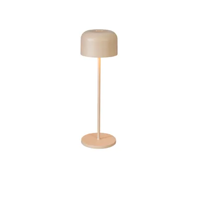Immagine prodotto di Konstsmide LED Tischleuchte Lille | sandfarben | Indoor/Outdoor | Kabellos | 11 x 11 x 36 cm | 7834-330