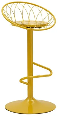 Produktbild von Mauro Ferretti Barhocker CLOX Senfgelb 49x45x92 cm