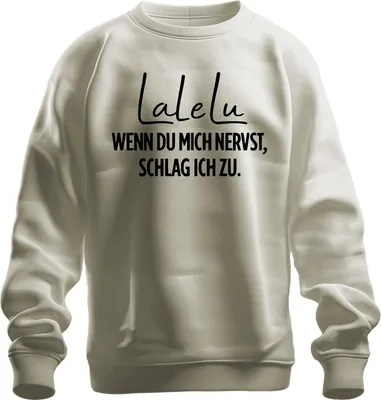 Obrázek produktu pro Lalelu Když mě naštveš, praštím tě Vtipná sarkastická máma Uni mikina, Nature, M