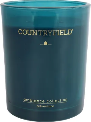 Produktbild von Countryfield Duftkerze Adventure – Petrol – Höhe 8 cm – Ø 6,5 cm