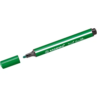 Produktbild von Gefederter Dreikant-Filzstift - STABILO Trio Scribbi - Einzelstift - grün