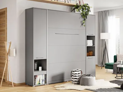 Obrázek produktu pro Sklápěcí postel se skříňkami 140x200 CELENA 3 - šedá