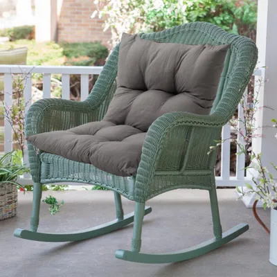 Produktbild von Livingandhome Sitzkissen 120 x 80 cm, Dicke 15-17 cm, Stuhlauflage Polster für Gartenbank Schaukelstuhl, Dunkelgrau