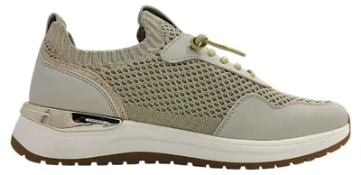 Imagen del producto de Zapatos deportivos Mustang para mujer, con cordones, estilo deportivo, color beige, para uso casual
