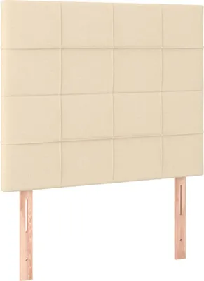 Produktbild von vidaXL Kopfteil Creme 90x5x118/128 cm Stoff