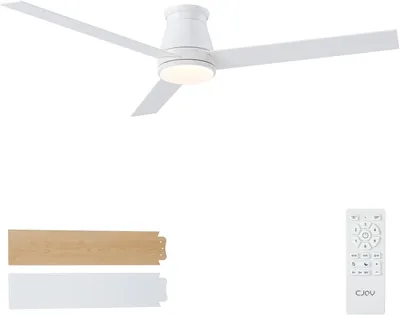 Produktbild von Deckenventilator mit Licht, 152 cm, Deckenventilator, leise, mit Fernbedienung, 6 Geschwindigkeitsstufen, 3 Farbtemperaturen, dimmbar, leise, reversibel, DC-Motor, mit Speicherfunktion