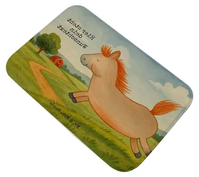 Produktbild von Personalisierter Badvorleger mit Pferd im Springen-Design - Geschenk für Pferdefreunde, Duschvorleger mit Namen, Badematte individuell gestalten, Badezimmermatte mit Wunschtext, für Landwirte und Ponyliebhaber