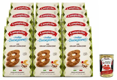 Produktbild von Campiello Italian Gourmet Bundle Frollino Buchweizen Kekse 12x350g 4,2kg Polpa