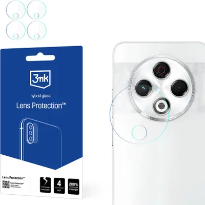 Zdjęcie produktu dla 3mk Hybrydowe szkło ochronne do obiektywu aparatu Tecno Spark 30 Obiektyw aparatu 0,16 mm 6H (4 sztuki)