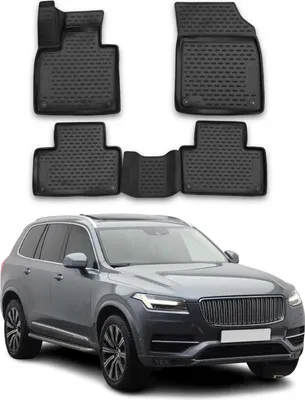 Zdjęcie produktu dla 2014-2024 Dywaniki podłogowe Volvo XC90 TPE czarne 4 szt