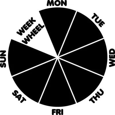 Image de Autocollants tableau noir – autocollants muraux effaçables – calendrier hebdomadaire – 55 x 55 cm