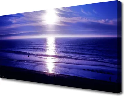 Produktbild von Tulup Leinwand-Bilder 100x50 Wandbild Canvas Kunstdruck Meer Sonne Landschaft