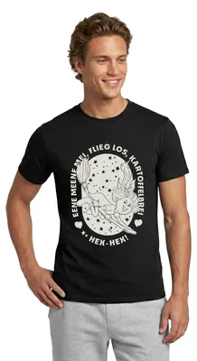 Produktbild von Spreadshirt Bibi Blocksberg Bibi Auf Kartoffelbrei Zauberspruch Männer T-Shirt, S, Schwarz