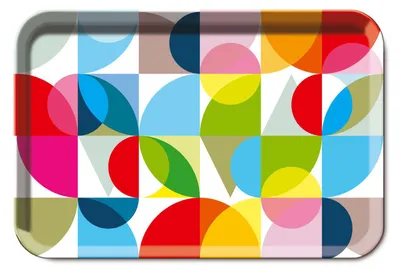 Produktbild von REMEMBER Solena, Klassisches Serviertablett, Rechteck, Melamin, Mehrfarbig, 450 mm, 295 mm