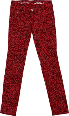 Immagine prodotto di Darkside - Pantaloni da donna rossi, modello skinny