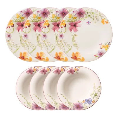Obrázek produktu pro Villeroy & Boch Mariefleur Basic jídelní servis 8 ks z prvotřídního porcelánu, barva:Multicoloured