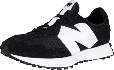 Produktbild von New Balance 327 Wildleder-Sneaker mit großem Logo, Schwarz 38.5 EU