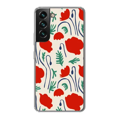 Produktbild von MuchoWow® Handyhülle Schutzhülle Hülle für Samsung Galaxy S22 Plus Blumen - Rose - Muster Silikon Softcase Handy Hülle - Schutzabdeckung