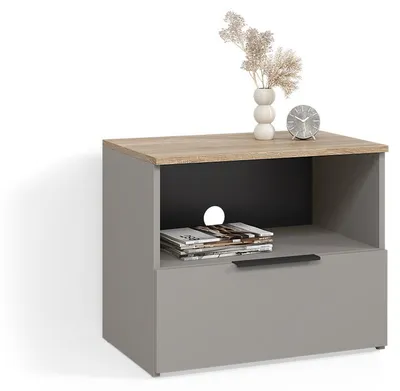 Image de Meuble TV Livinity Piave Grège 60x50cm avec tiroir, Model 58842