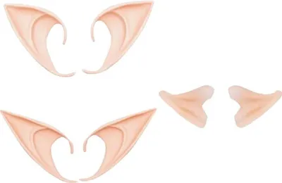 Produktbild von Elfenohren, 3 Paar Latex-Feen-Vampirohren, spitze Koboldohren für Cosplay, Halloween, Weihnachtsfeier, Live-Übertragung, Requisiten