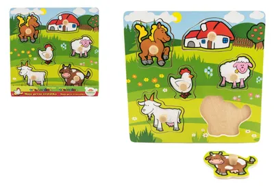 Produktbild von TEDDIES Holzpuzzle Meine ersten Tiere