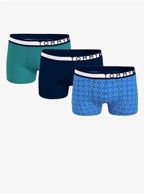 Obrázek produktu pro Pánské boxerky Tommy Hilfiger v modré a zelené barvě