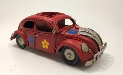 Produktbild von Volkswagen VW Käfer Metall mit kleinem Ablagefach Stiftablage rot