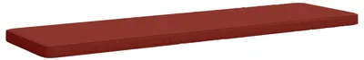 Immagine prodotto di Cuscino per divano, modello VUGHT, in un unico pezzo, 100% poliestere, colore rosso, dimensioni 200 x 50 x 5 cm