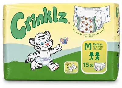 Produktbild von CRINKLZ Inkontinenzslip M 75-110 cm 15St PZN 10989727