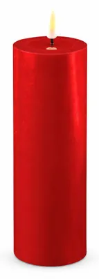 Produktbild von Deluxe Homeart LED Kerze mit Timerfunktion Rot, KI-generiertes Bild