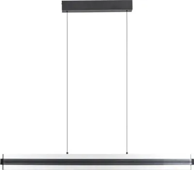 Produktbild von Lucande LED-Hängeleuchte Tarnin, schwarz/nickel, 98 cm