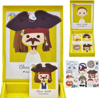 Produktbild von Classic World Magnetkoffer Gesichter - kreatives Kinderspiel ab 3 Jahren