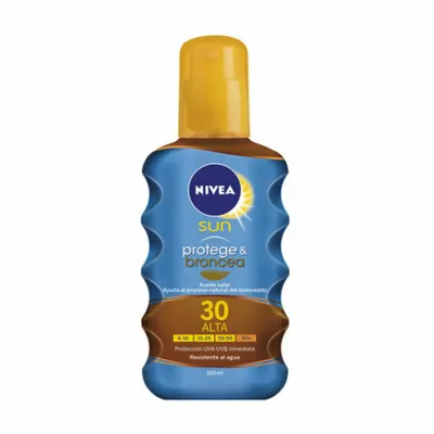 Obrázok produktu pre Nivea Olej na opaľovanie a ochranu pred slnkom v spreji Spf30 200ml