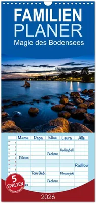 Produktbild von Familienplaner 2026 - Magie des Bodensees mit 5 Spalten (Wandkalender, 21 x 45 cm) CALVENDO