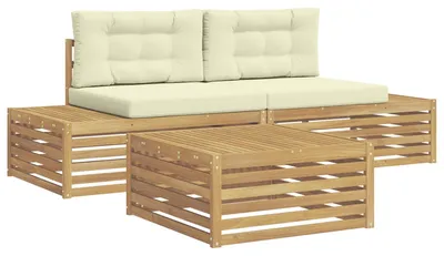 Produktbild von vidaXL Outdoor-Sofagarnitur 4 Stück