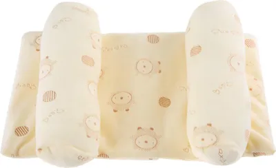 Produktbild von Babykissen, Anti-Roll-Baumwolle, Säuglingsschlaf, verhindert Plattkopfkissen für Neugeborene (gelb)