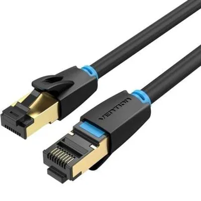 Produktbild von Vention IKABD, 0,5 m, Cat8, S/FTP (S-STP), RJ-45, RJ-45, Schwarz
