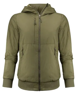 Imagen del producto de James Harvest - Chaqueta con capucha para mujer, modelo "Franklin", talla XL, color verde musgo (ET591)
