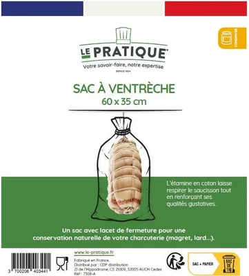 Image de 10 Sac A Ventreche écru 60 X 35 Cm - Le Pratique